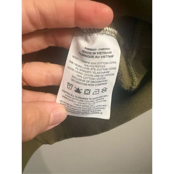 Jordan Olive Green 23 Engineered Fleece Drawstring Pullover Hoodie Size XS - Picture 5 of 6